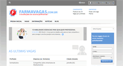 Desktop Screenshot of farmavagas.com.br