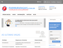 Tablet Screenshot of farmavagas.com.br